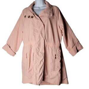 Adyson Parker Venetian Pink Lightweight Jacket Women’s Plus Size 1X NWT Coat